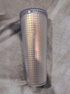 Starbucks Iridescent Pink/Gold Studded Travel Tumbler